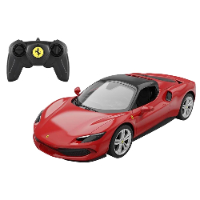 ראסטאר - מכונית שלט פרארי אדומה - RASTAR RC Ferrari 296 GTS 1:16