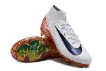 עם גרב - נעלי כדורגל Nike Air Zoom Mercurial Superfly IX Elite לבן כתום