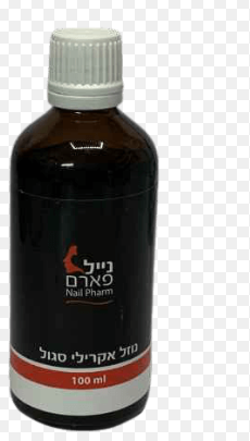 נוזל אקריל סגול נייל פארם 100 מל