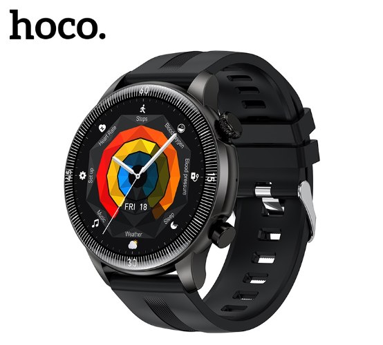 שעון חכם עגול HOCO Y31 IP67 צבע שחור