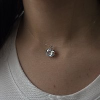 שרשרת שושני| תליון אובלי | שרשרת שקופה