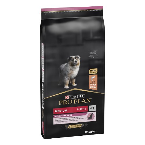 פרו פלאן גורים מדיום סלמון 12 קג - PRO PLAN PUPPY MEDIUM SALMON 12 KG