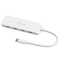 רכזת j5create USB-C 3.2 עם 4 יציאות במהירות 10Gbps