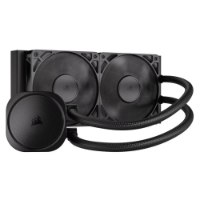 קירור נוזלי למעבד צבע שחור Corsair Nautilus 240 RS – המתקן השחור כולל רדיאטור עם שני מאווררים משאבה