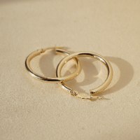 חישוקי זהב חישוק 2.5 ס"מ 2.5 ממ