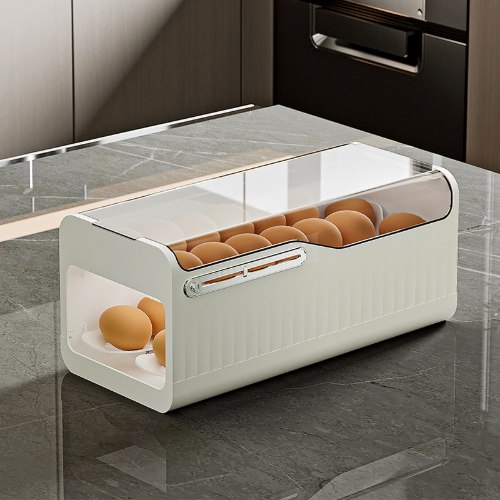 מתקן חדשני לאחסון ביצים במקרר ושליפה מהירה - EggBox Pro