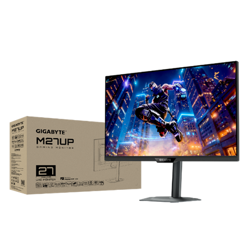 מסך גיימינג Gigabyte M27UP 4K SS IPS 160Hz 1MS HDR USB HUB