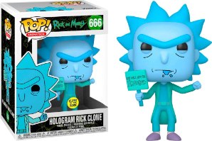 בובת פופ זוהרת בחושך Rick Clone Special Edition 666 POP FUNKO