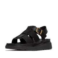 סנדלי GEN-FF עור בסגנון דייגים שחור FITFLOP