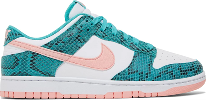 Dunk Low Washed Teal Snakeskin