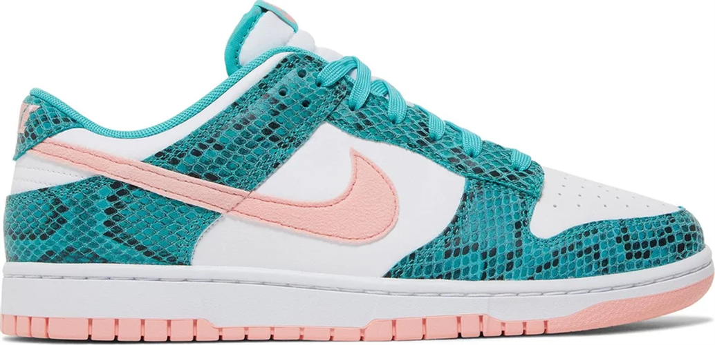 Dunk Low Washed Teal Snakeskin