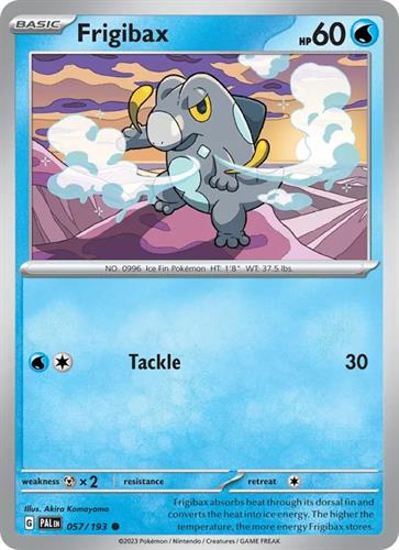 קלף בודד single פוקימון - frigibax - Paldea Evolved - 057/193