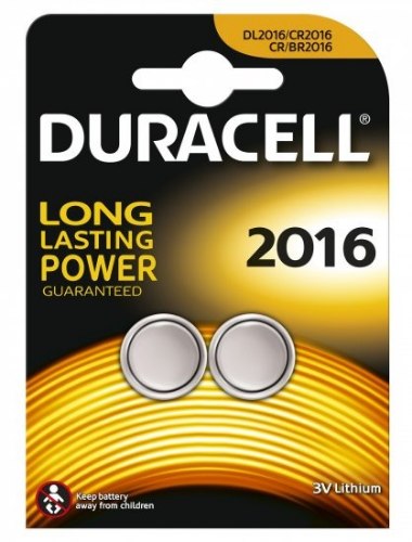 מארז 2 סוללות ליתיום Duracell CR2016 / DL2016