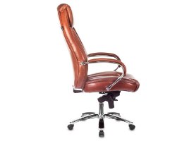כיסא משרדי - BUROCRAT T-9922SL - חום שוקולד