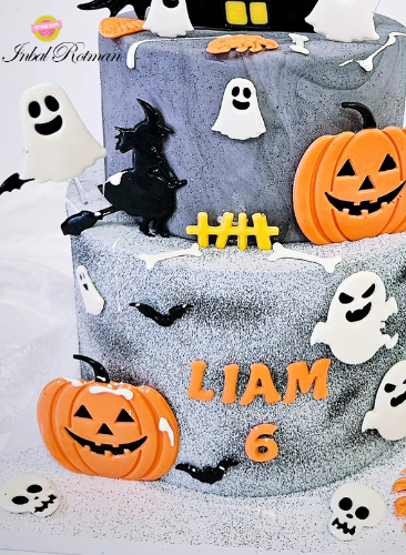 תבנית אלמנטים האלווין - רוחות רפאים, דלעת, מכשפה, גולגולות ועטלפים