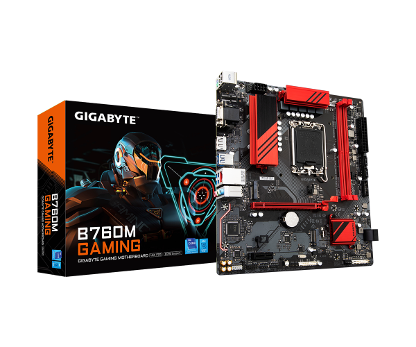 לוח אינטל דורות 12-14 Gigabyte B760M GAMING DDR5 2.5GB LAN Type-C