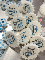 צנטר משונן 16 מ"מ לנשיקות ממותגות