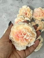 4 פרחי משי אדמונית 9 סמ לקישוט עוגה- צבע ורוד