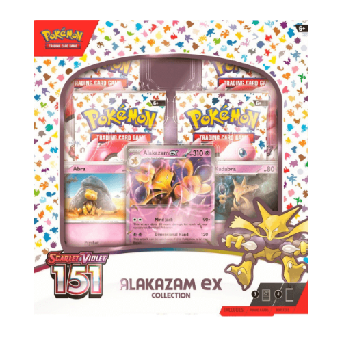 Pokemon TCG: Scarlet & Violet 151 Collection-Alakazam ex קלפי פוקימון מקוריים מארז אוסף אלקזם 151