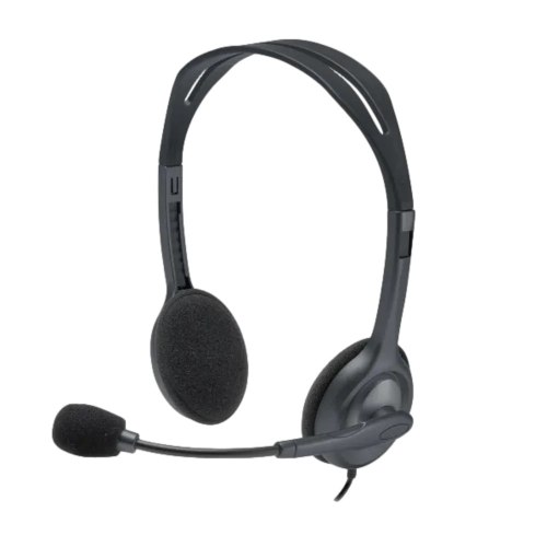 אוזניות Logitech H111 עם מיקרופון בחיבור 3.5 מ"מ למגוון מכשירים