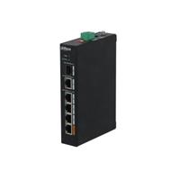 DAHUA סוויץ מוקשח 60W POE 4 פורטים + פורט SFP