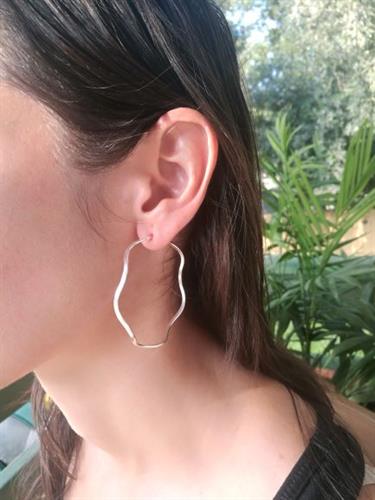 חישוק זיגזג גדול, קוטר 5 ס"מ, עובי 2 מ"מ