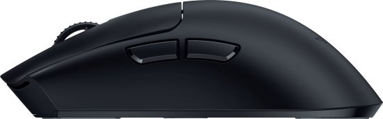 עכבר גיימינג אלחוטי Razer Viper V3 Pro SE – עכבר שחור נראה מצד שמאל עם גלגלת גלילה ושני כפתורים צידיים עם 2 4GHz