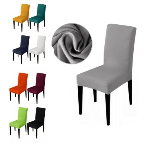 כיסויים לכיסאות מבד רחיץ ונמתח במגוון צבעים חלקים