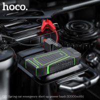 בוסטר לרכב + סוללת גיבוי + פנס HOCO QS1 10,000mAh