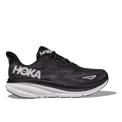 Hoka Clifton 9 WIDE נעלי ספורט גברים הוקה קליפטון 9 רחבות בצבע שחור לבן | הוקה גברים