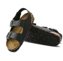 BIRKENSTOCK MILANO BLACK בירקנשטוק סנדלי יוניסקס שחור