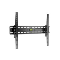 מתקן תלייה לטלויזיה Lumi KL36-46T – שחור בודד עם פלס ירוק מובנה על רקע לבן