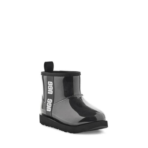 UGG CLASSIC CLEAR MINI II BLACK קלאסיק קליר מיני שחור מגפי ילדות אג שחור