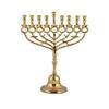 24 ס"מ - חנוכייה קלאסית מנחושת דגם רימונים