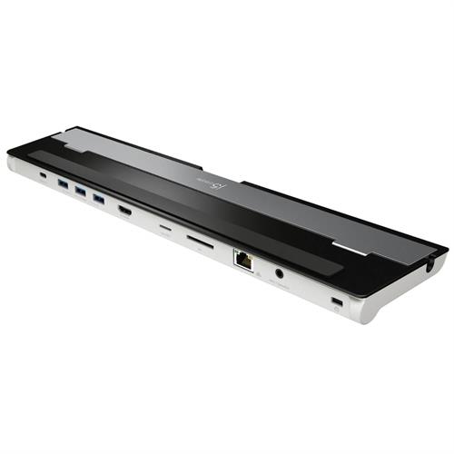 תחנת עגינה רב-שימושית j5create USB-C ‏9 ב-1 למחשב נייד