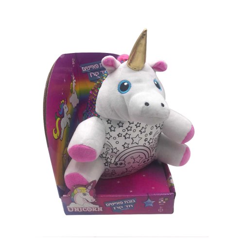 בובת פאייטים חד קרן