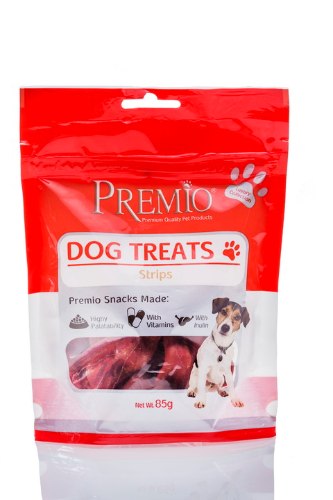 חטיפים לכלבים פרמיו סטריפס בשר 100 גרם - PREMIO TREATS STRIPS 100G