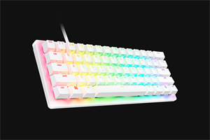 מקלדת גיימינג אופטית Razer Huntsman V3 Pro Mini לבן