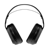 אוזניות גיימינג אלחוטיות צבע שחור Turtle Beach Stealth 500 for Xbox – אוזניות שחורות נראות מלפנים על רקע לבן עם 2 4GHz