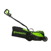 מכסחת דשא נטענת בראשלס 36 ס״מ + 2 סוללות 4Ah ומטען - GREENWORKS 99518-2 48V