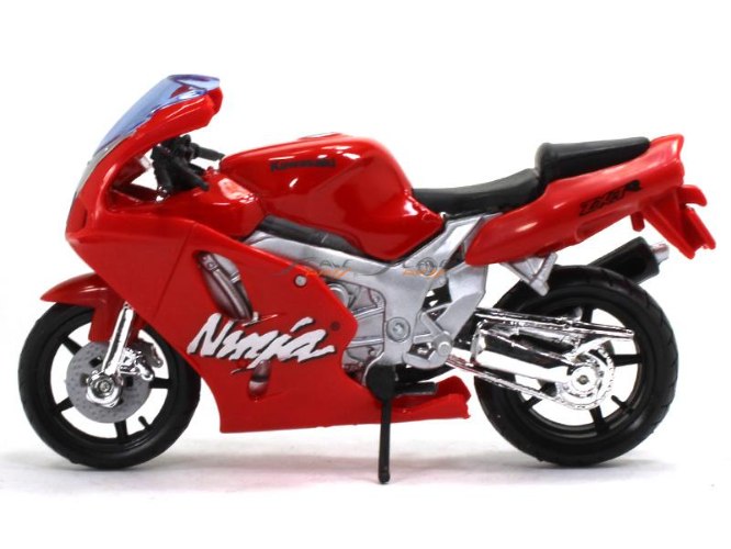 דגם אופנוע בורגו Bburago Kawasaki Ninja ZX-7R 1:18