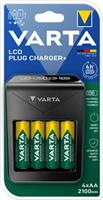 VARTA 4/CARTON LCD PLUG CHARGER4XAA 2100