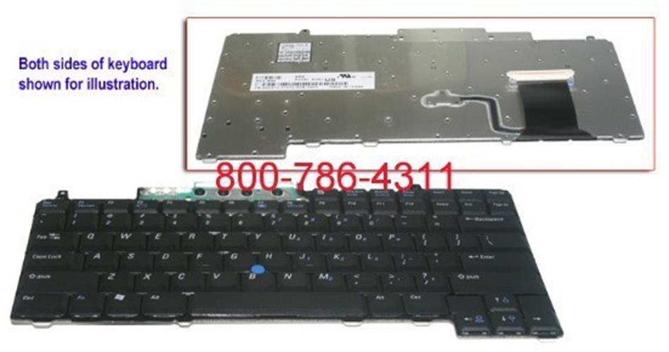 החלפת מקלדת למחשב נייד דל Dell Latitude D620 / D820 / M65 Keyboard UC172 , NSK-D5001, 9J.N6782.001