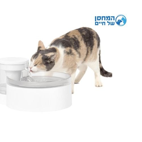 מזרקה פטסייף ללא מנוע לחתולים וכלבים קטנים 1.7 ליטר