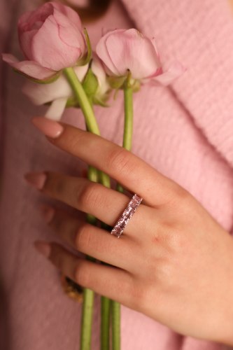 טבעת PINK דגם מרובע