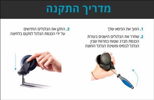 סט גלגל לכיסא משרדי וגיימינג כולל מעצור מבית - STEALTHO