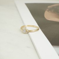 טבעת כתר יהלומים 0.32 קראט