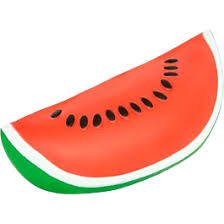 סקווישי נידו פלח אבטיח 22 ס''מ מעיכה רכה -  Squishy Nido Watermelon Slice - PE1117
