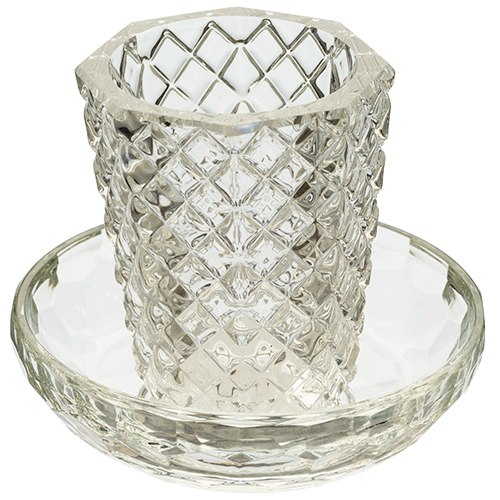 Crystal Wine Cup With Plate