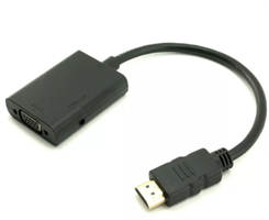 מתאם HDMI To VGA With Audio Output Adapter